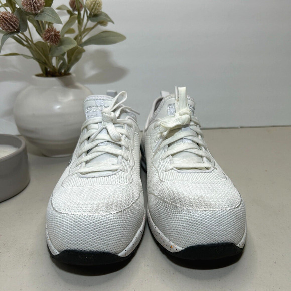 Skechers Bulkin-Balran Comp Toe Lace Up Sneaker White Women's 7.5 Safety Shoes - Picture 2 of 11